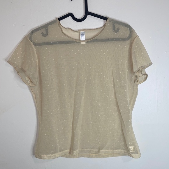 🦕Vintage Sheer Ralph Lauren short sleeved top! - Picture 2 of 10